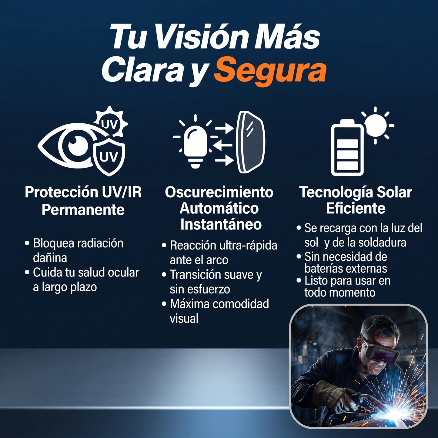 Lentes De Soldadura Con Oscurecimiento Solar💥💥