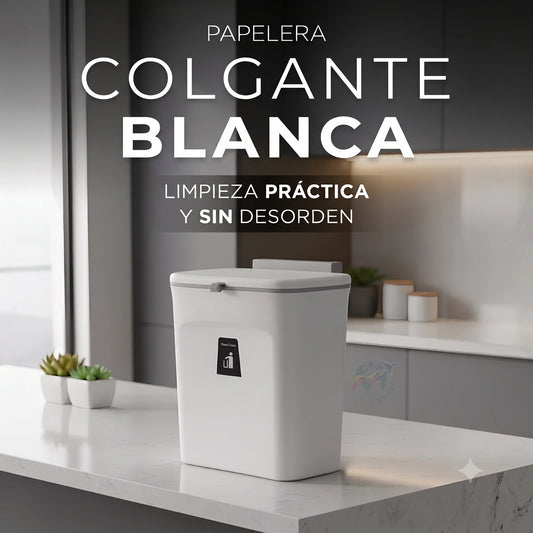 🗑️ ¡Di Adiós al Desorden! | Papelera Colgante Grande