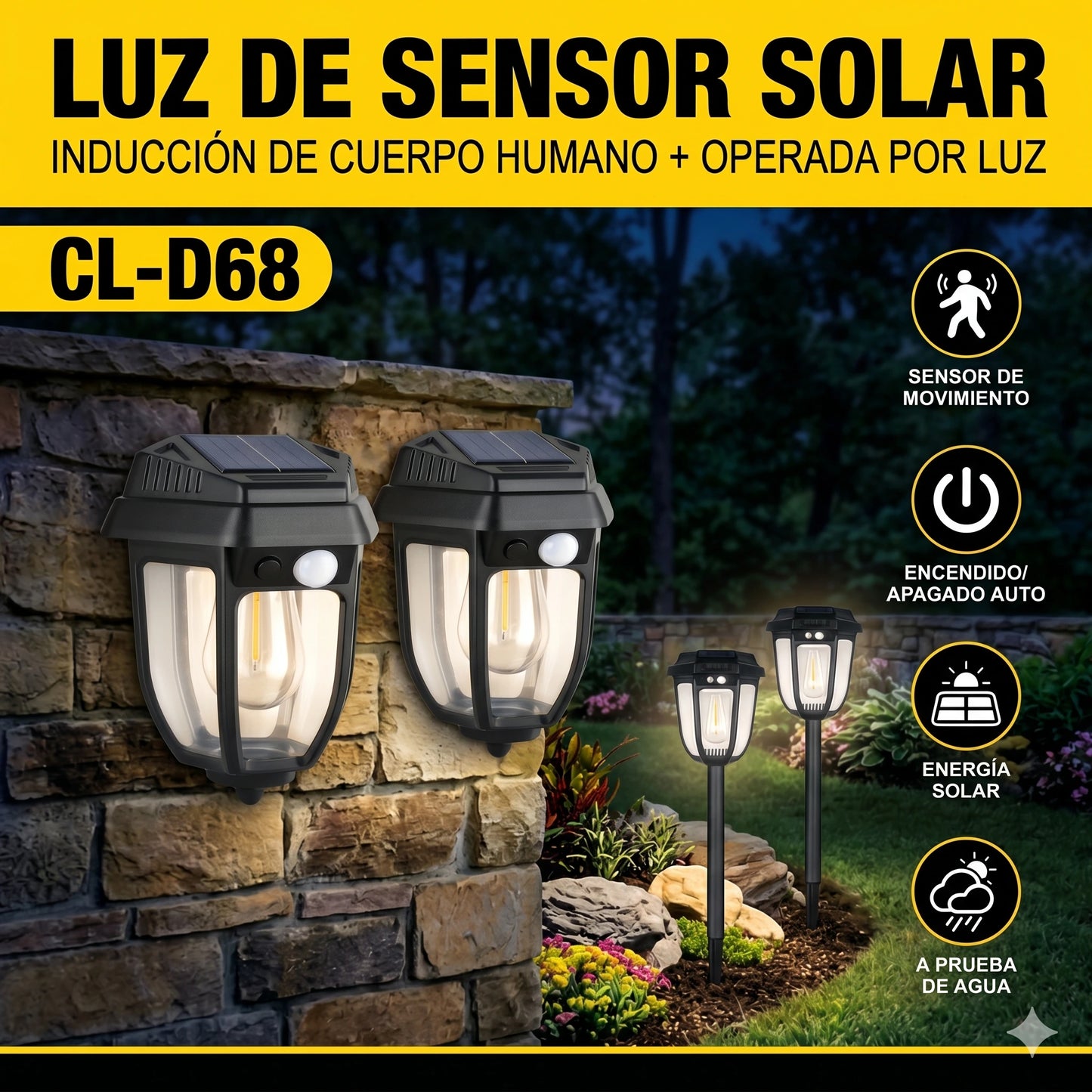 🌙 ¡Ilumina tu Hogar sin Electricidad💡Lampara con Panel Solar☀️