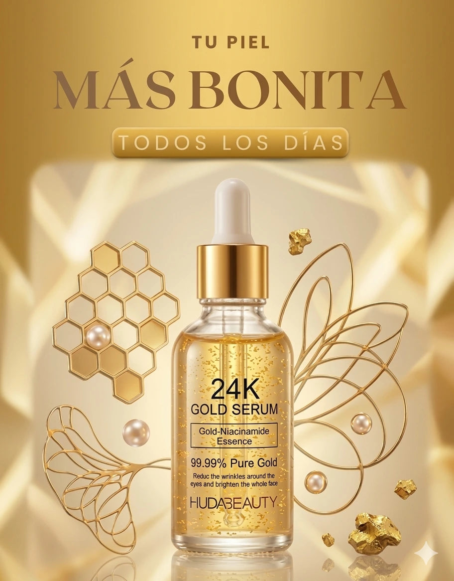 💎 Sérum Facial 24K Gold: El Secreto para una Piel Radiante y Joven⭐