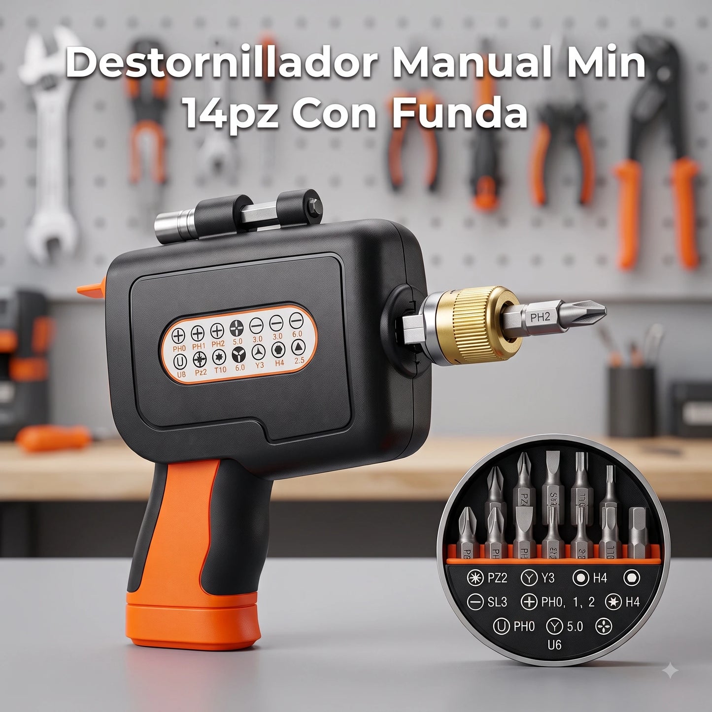 Destornillador Manual 14pz Con Funda🛠️⚡