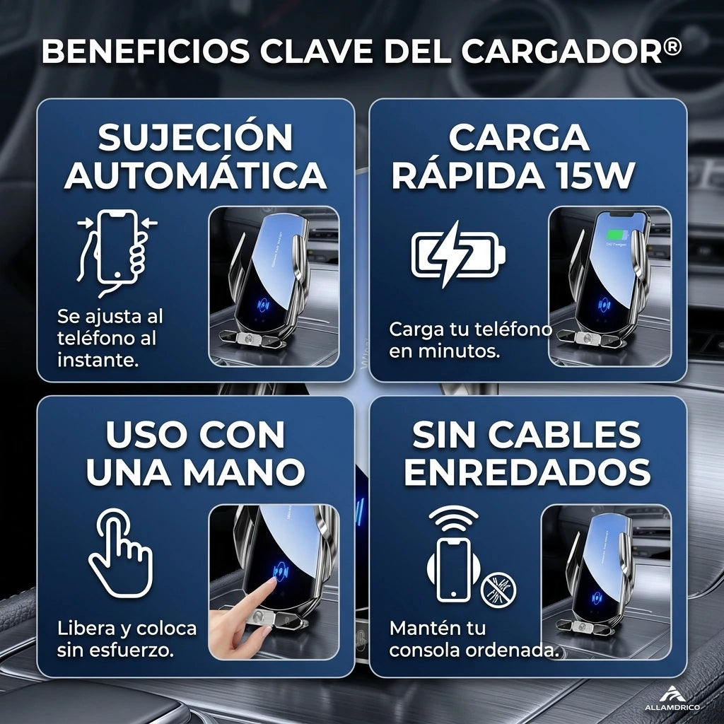 Soporte Cargador Universal para Carro⚡📱