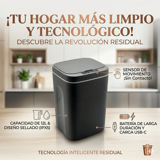 🗑️ Basurero Inteligente 2.1 – Higiene, Tecnología y Confort para tu Hogar