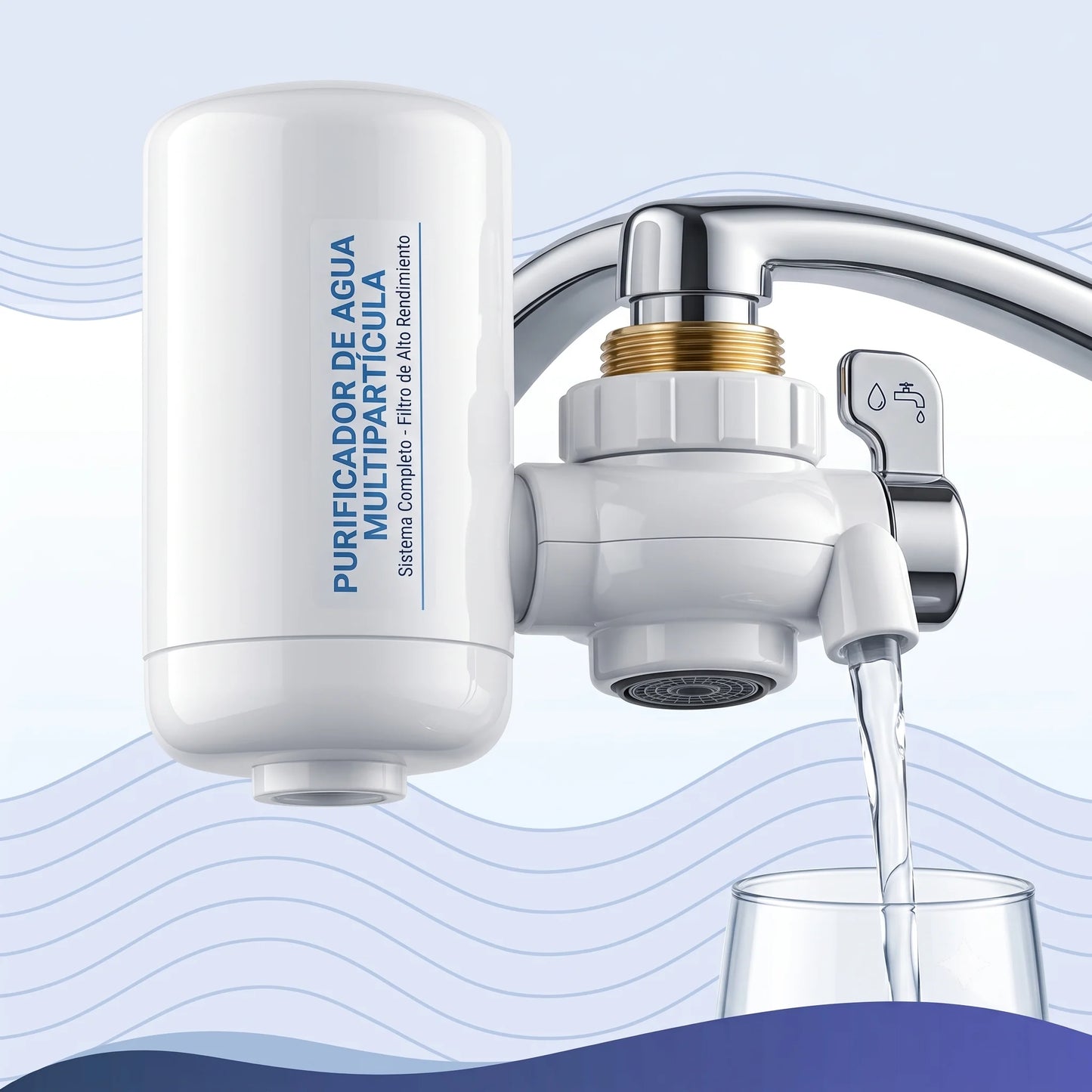 Filtro Purificador de Agua💧Agua Pura y Saludable desde el Chorro💧