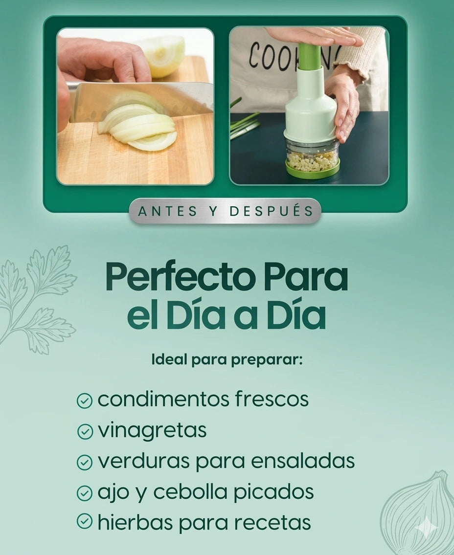 Procesador picador manual de alimentos🥗