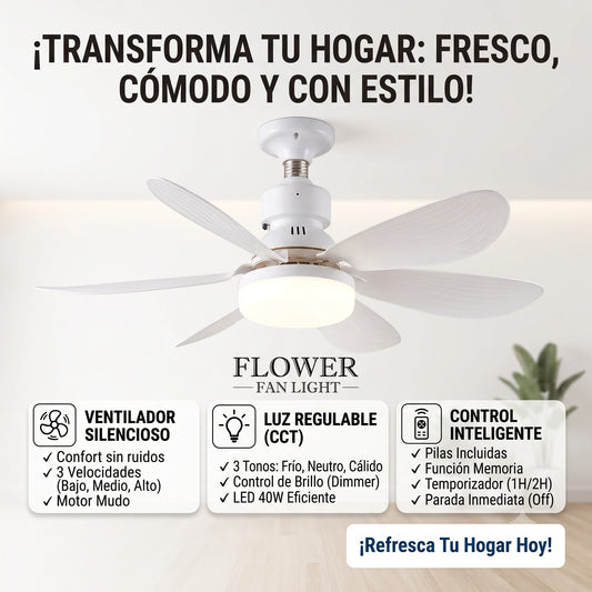 🏠💡Hogar refrescante con la Lampara Ventilador🌬️