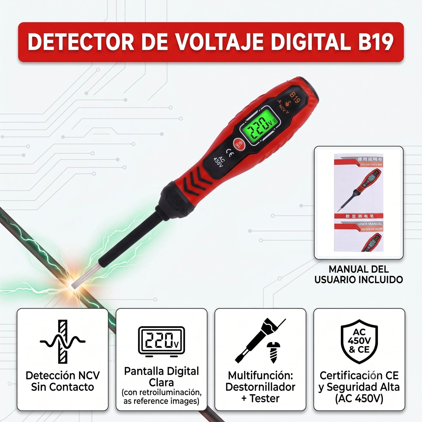 Probador Digital de Voltaje ANENG®︎⚡⚡