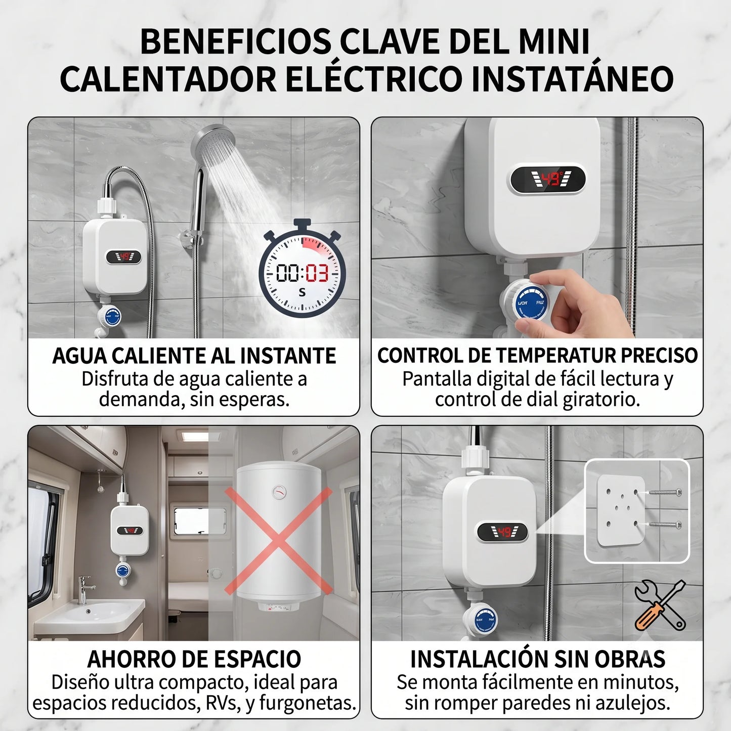 Calentador Agua Con Ducha Agua Caliente🚿🔥
