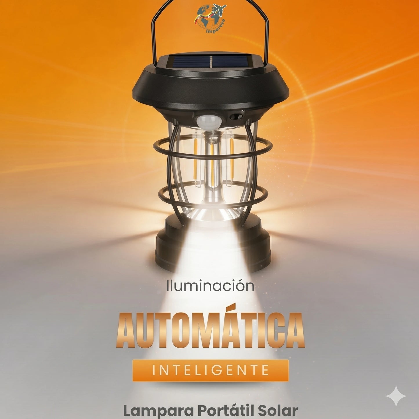 💡 ¡NUNCA MÁS TE QUEDES A OSCURAS! Lámpara con Panel Solar Inteligente☀️