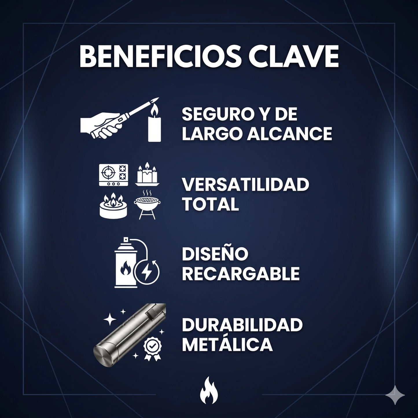 Mini Soplete Recargable Alta Llama🔥🔥