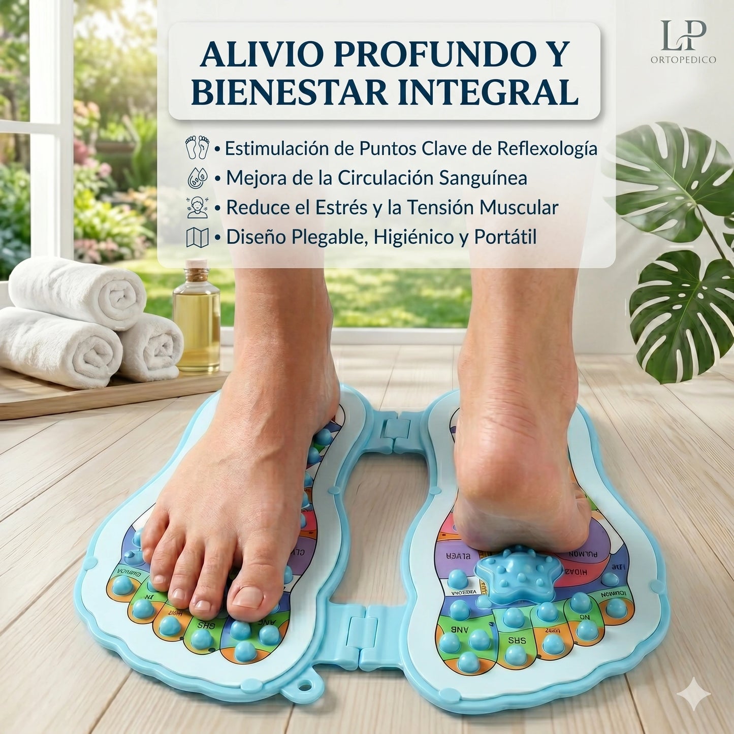 ✨ ¡Dale a tus pies el descanso que merecen! Masajeador de Pies Reflexológico🦶