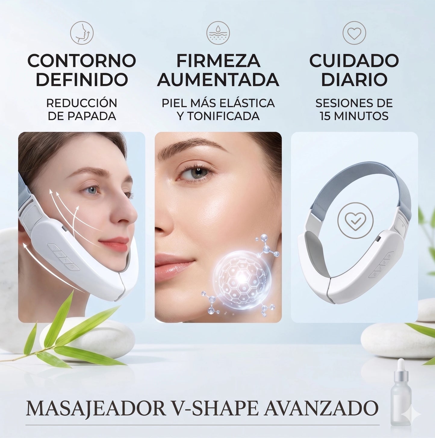 Masajeador Facial Mentonera Reductor de Papada✨