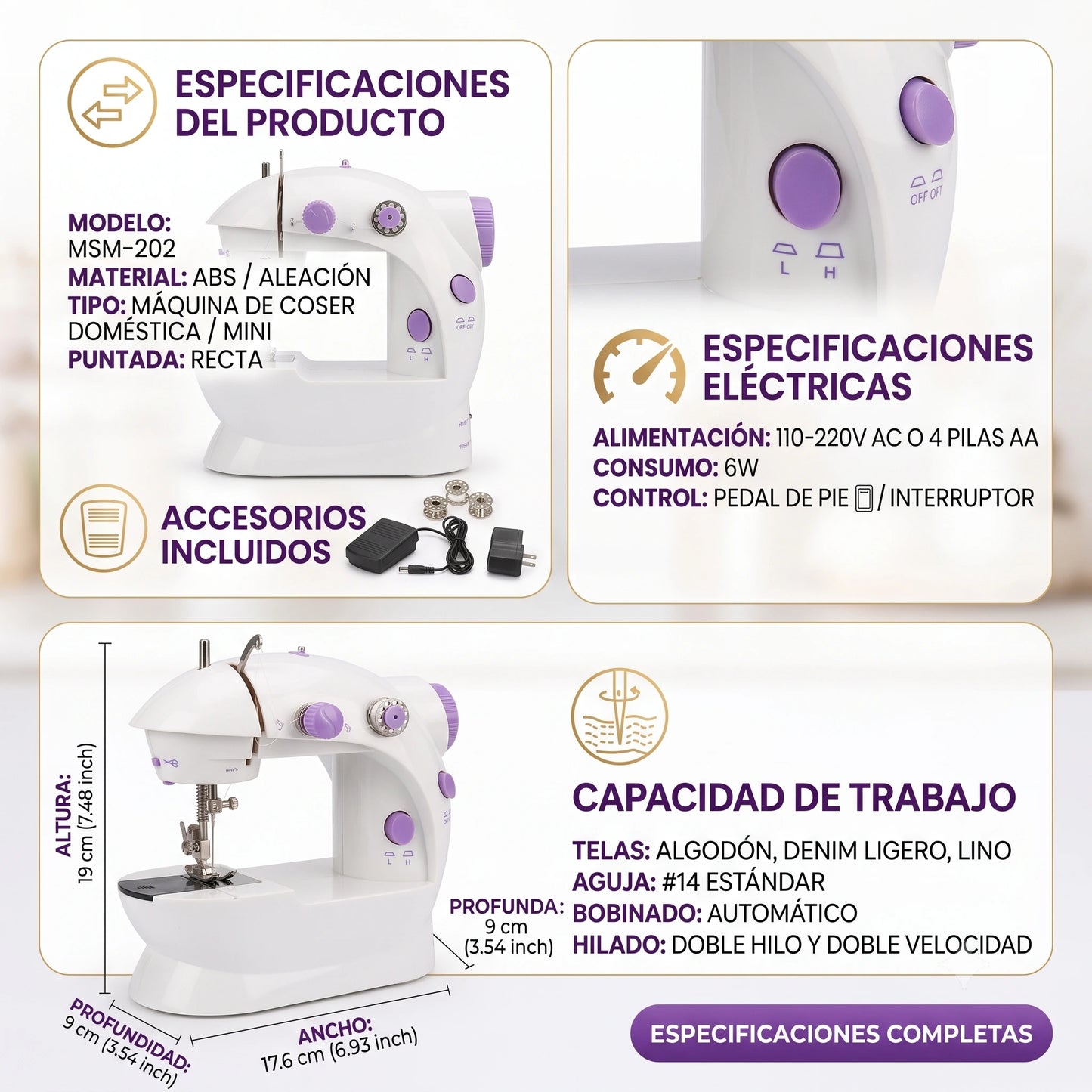 Maquina de Coser Portátil🧵⚡Cose Fácil y sin complicaciones⚡🧵
