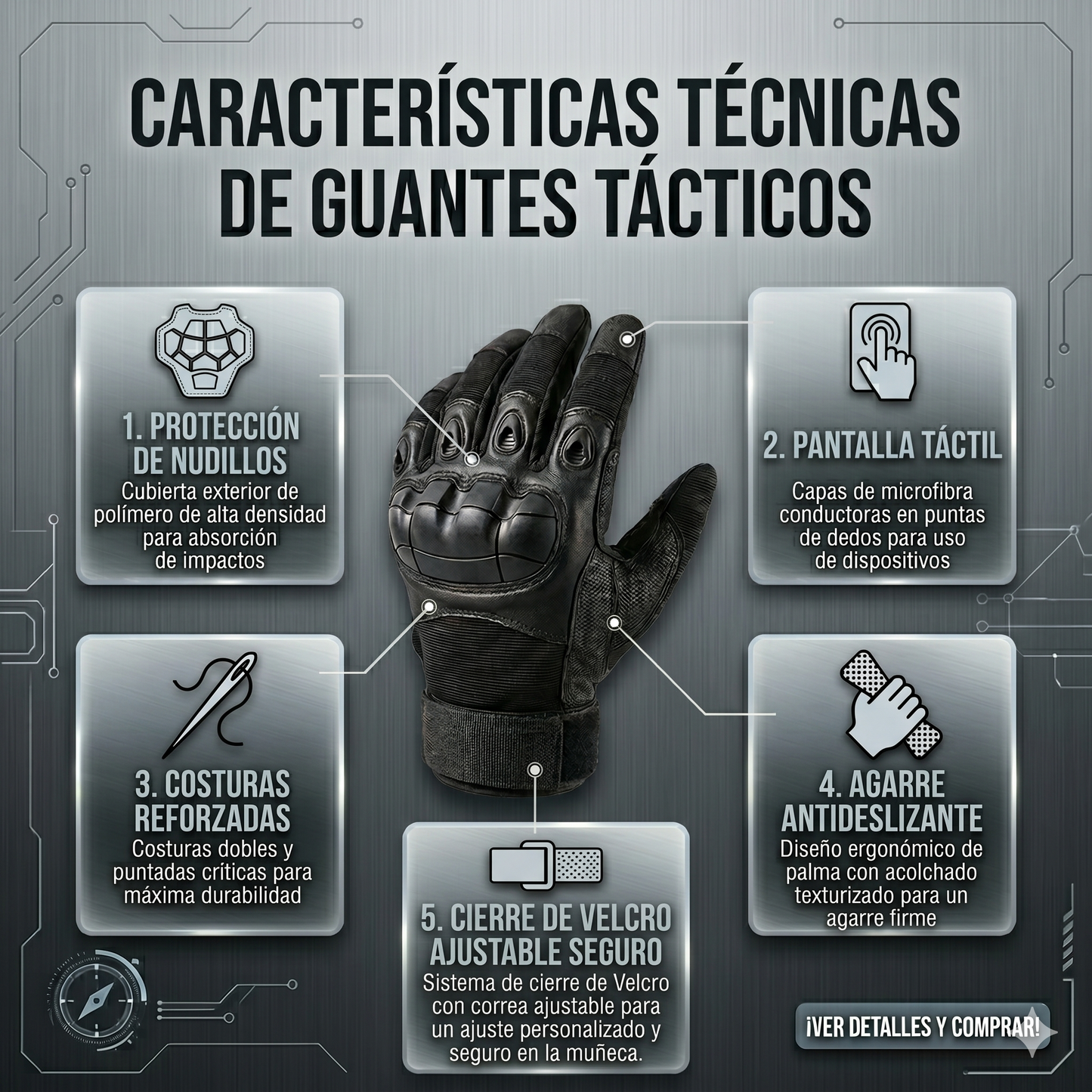 🥊 Guantes Indestructibles Tácticos Militar: La Máxima Protección Para Tus Manos 🔨🏍️