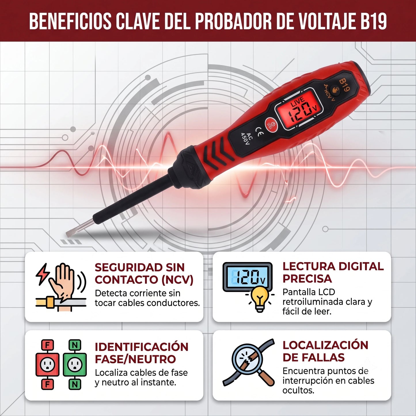 Probador Digital de Voltaje ANENG®︎⚡⚡