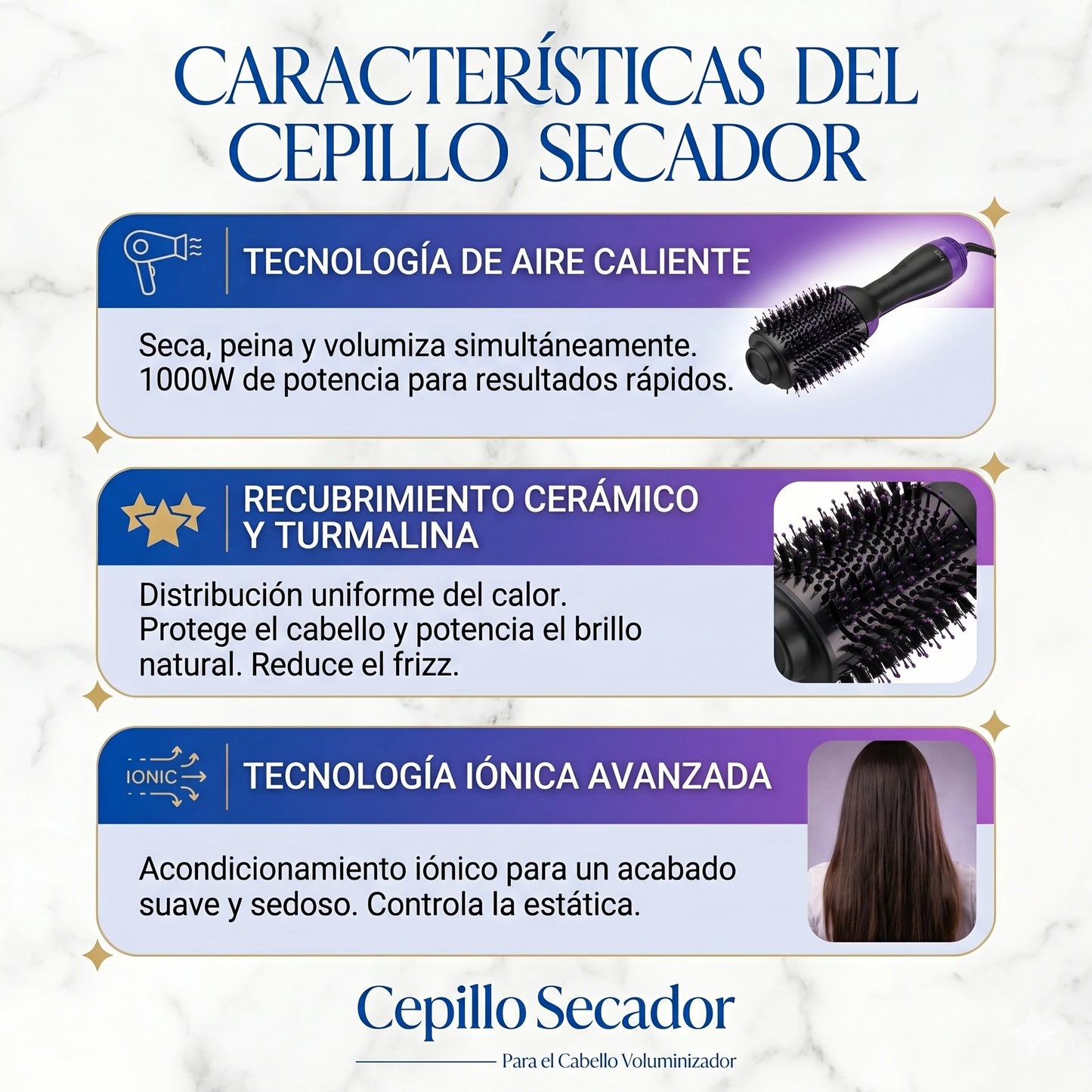 🎁 ¡El Regalo Perfecto para Mamá: Cepillo secador 3 en 1! 💁‍♀️🌸