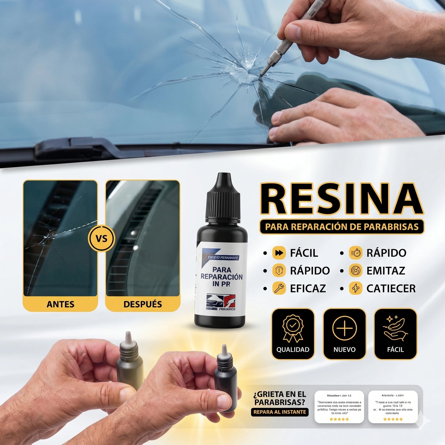 Cristal Nuevo✨ Resina Repair Pro®︎