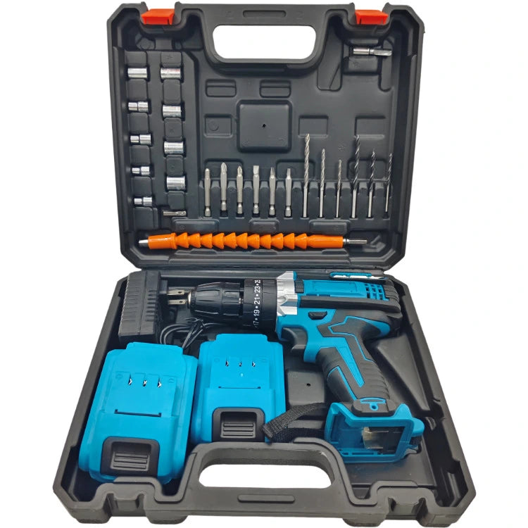 🛠️ Taladro Inalámbrico Ultra-Potente 21V + Kit de 28 Accesorios