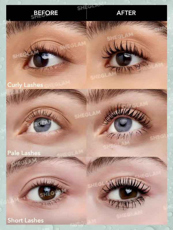 Mascara de pestaña 2 en 1 Sheglam®︎ Resistente al agua