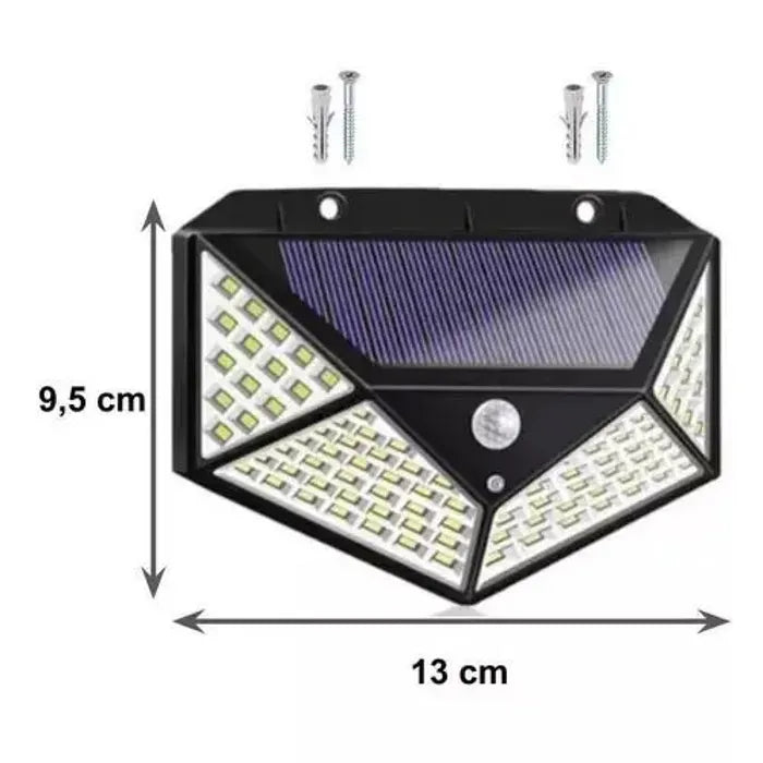 Lampara led con panel solar y sensor de movimiento💡✨ (PACK 3unds)