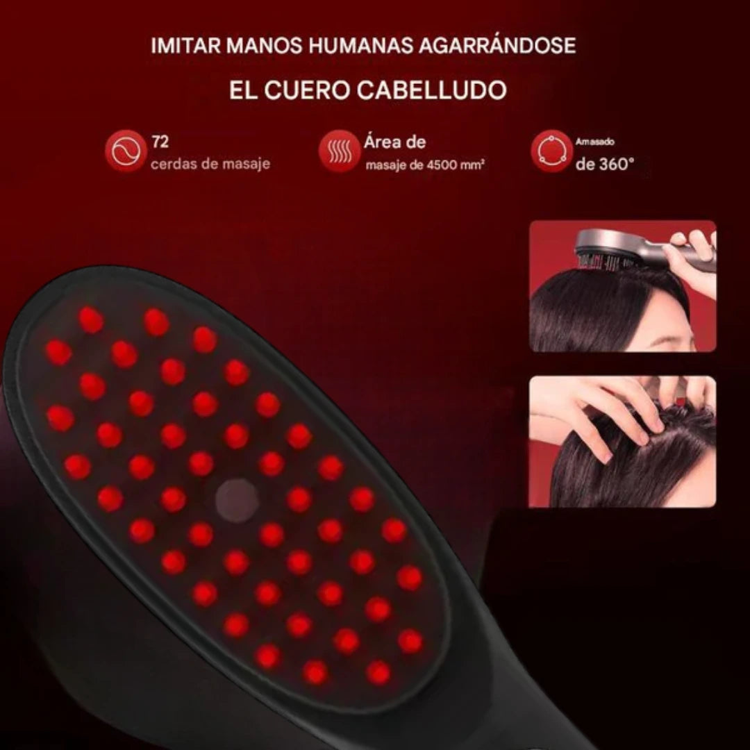 Peine masajeador con terapia capilar