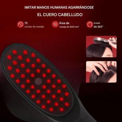 Peine masajeador con terapia capilar