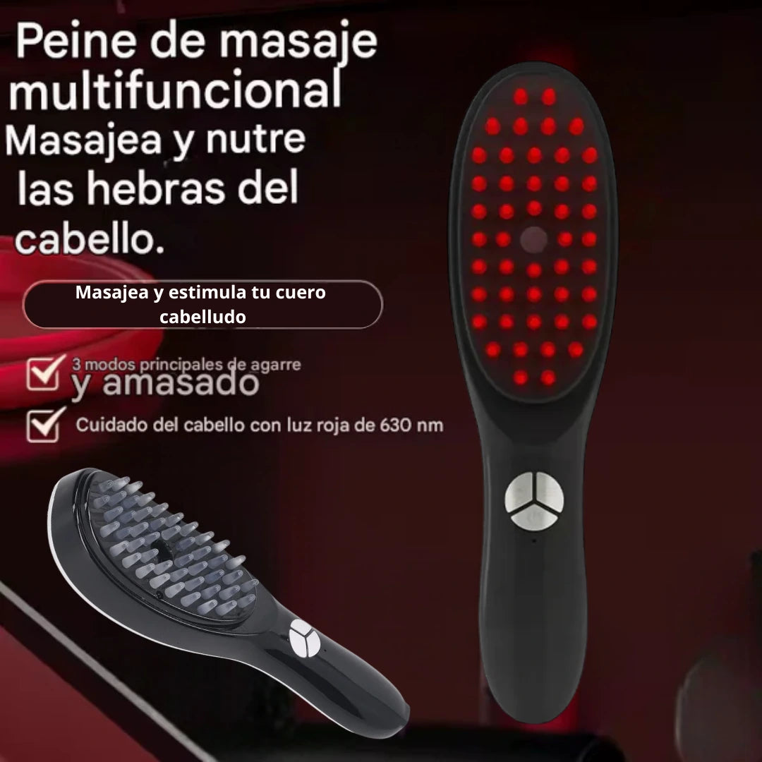 Peine masajeador con terapia capilar