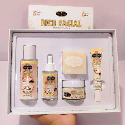 Kit facial de extracto de arroz hidratante completo