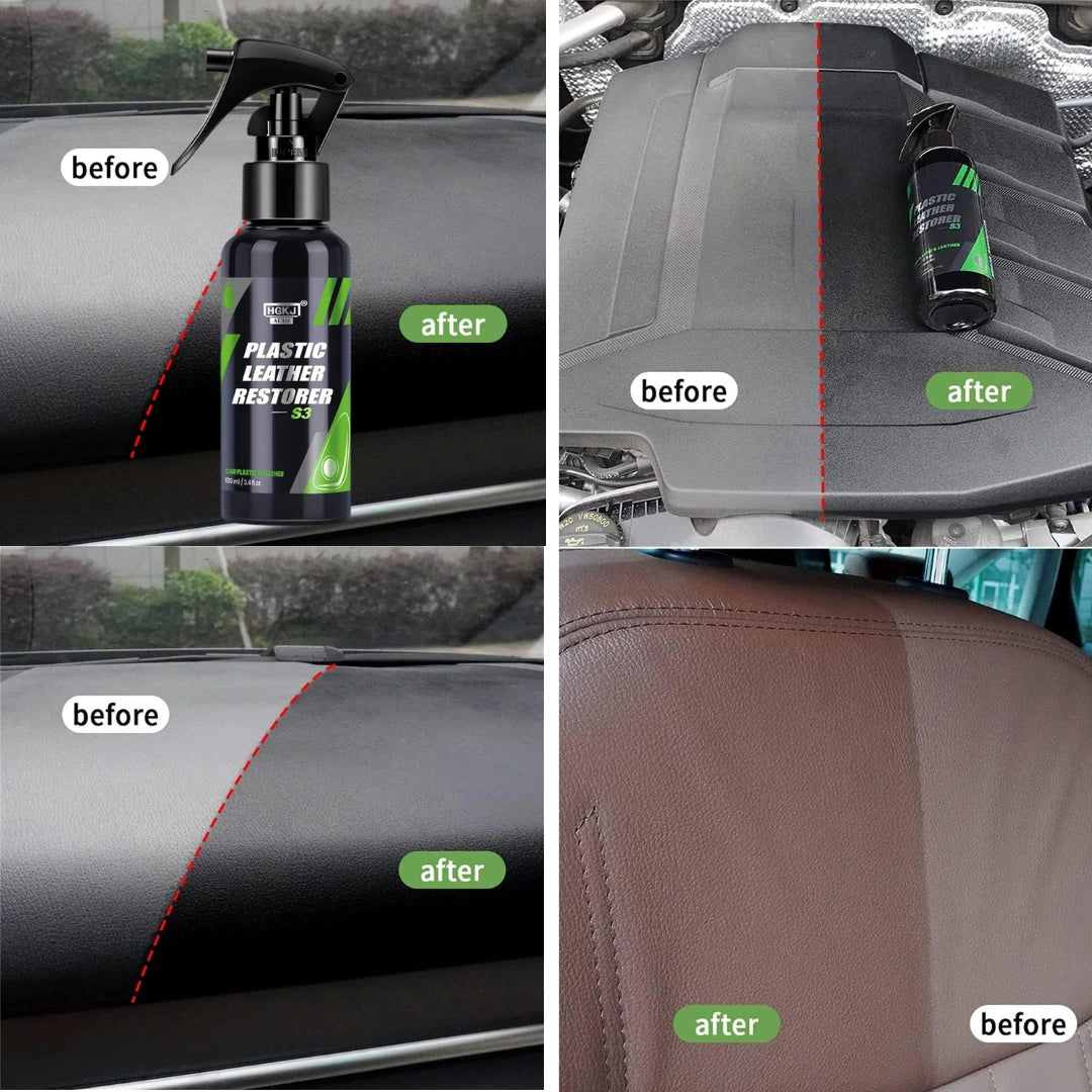 Restaurador de plastico y cuero para carros y motos