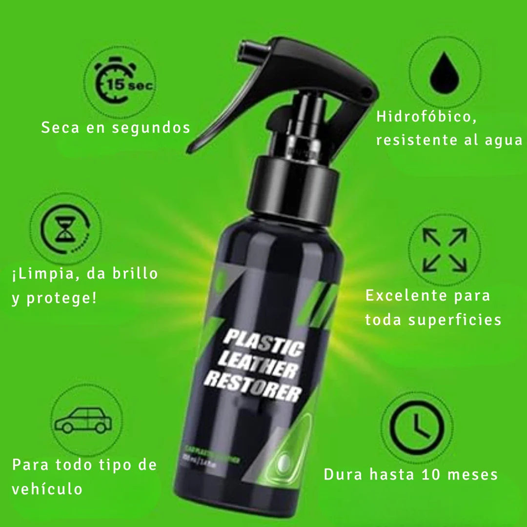 Restaurador de plastico y cuero para carros y motos