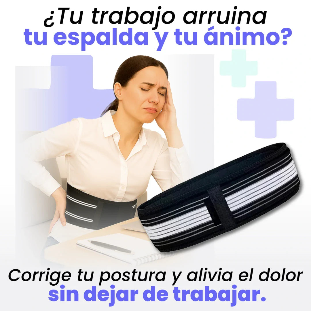 Cinturón de soporte lumbar, ciática, alineación de columna