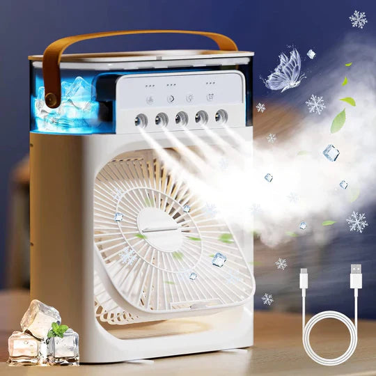 Ventilador enfriador con humificador portátil❄️❄️
