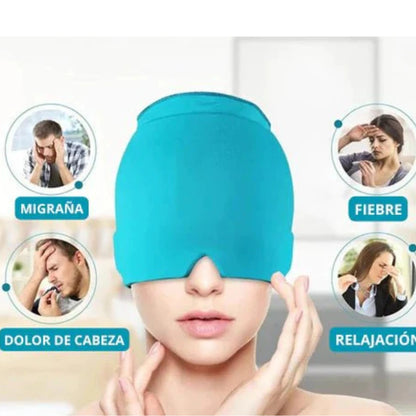Gorro gel terapia frio y calor | Elimina migrañas, y dolores de cabeza