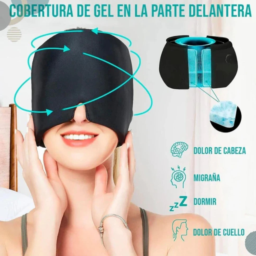Gorro gel terapia frio y calor | Elimina migrañas, y dolores de cabeza