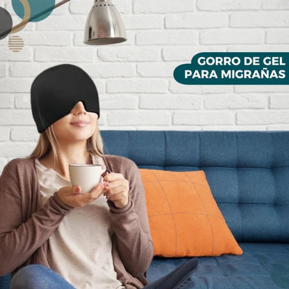 Gorro gel terapia frio y calor | Elimina migrañas, y dolores de cabeza