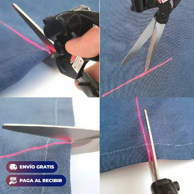 Tijera con medidor laser infrarrojo✂️