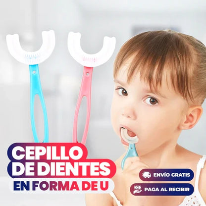 Cepillo de diente para niños en forma de U ( 2x1 )