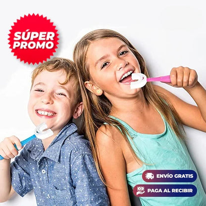 Cepillo de diente para niños en forma de U ( 2x1 )