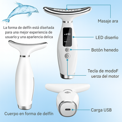 Masajeador Facial | Elimina Papada Cuello Reafirmante Colágeno.