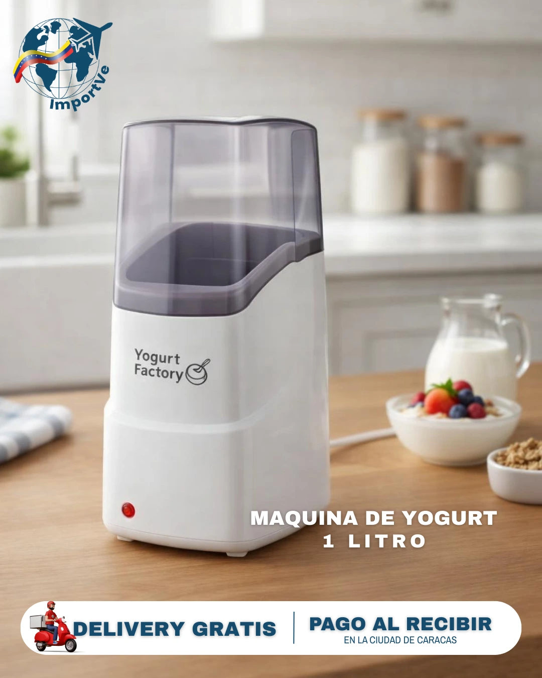 Maquina preparadora de Yogurt en minutos 1Lt✨