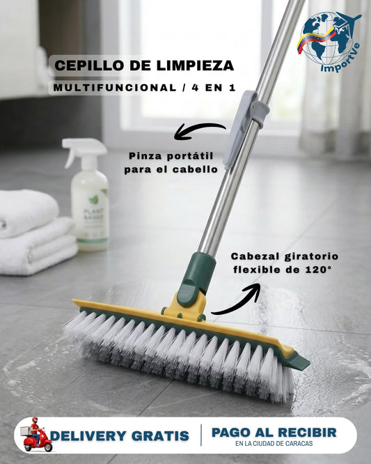 No sufras mas por la limpieza 🧼 Cepillo de limpieza 4 en 1