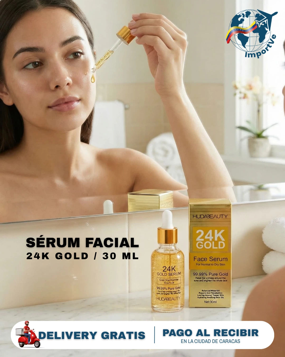 💎 Sérum Facial 24K Gold: El Secreto para una Piel Radiante y Joven⭐